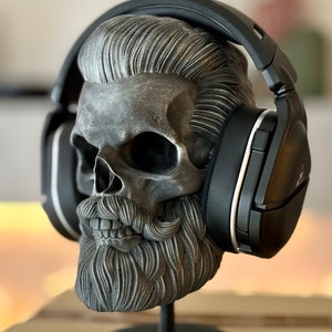 3D Totenkopf Dekoration Totenschädel Schädel Musik Capy Kopfhörer