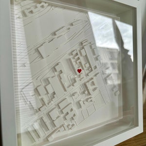 Personalisiertes Bild / 3D Stadt / Koordinaten / Original / Personalisierte Geschenke / Hochzeitsgeschenk Bild 9