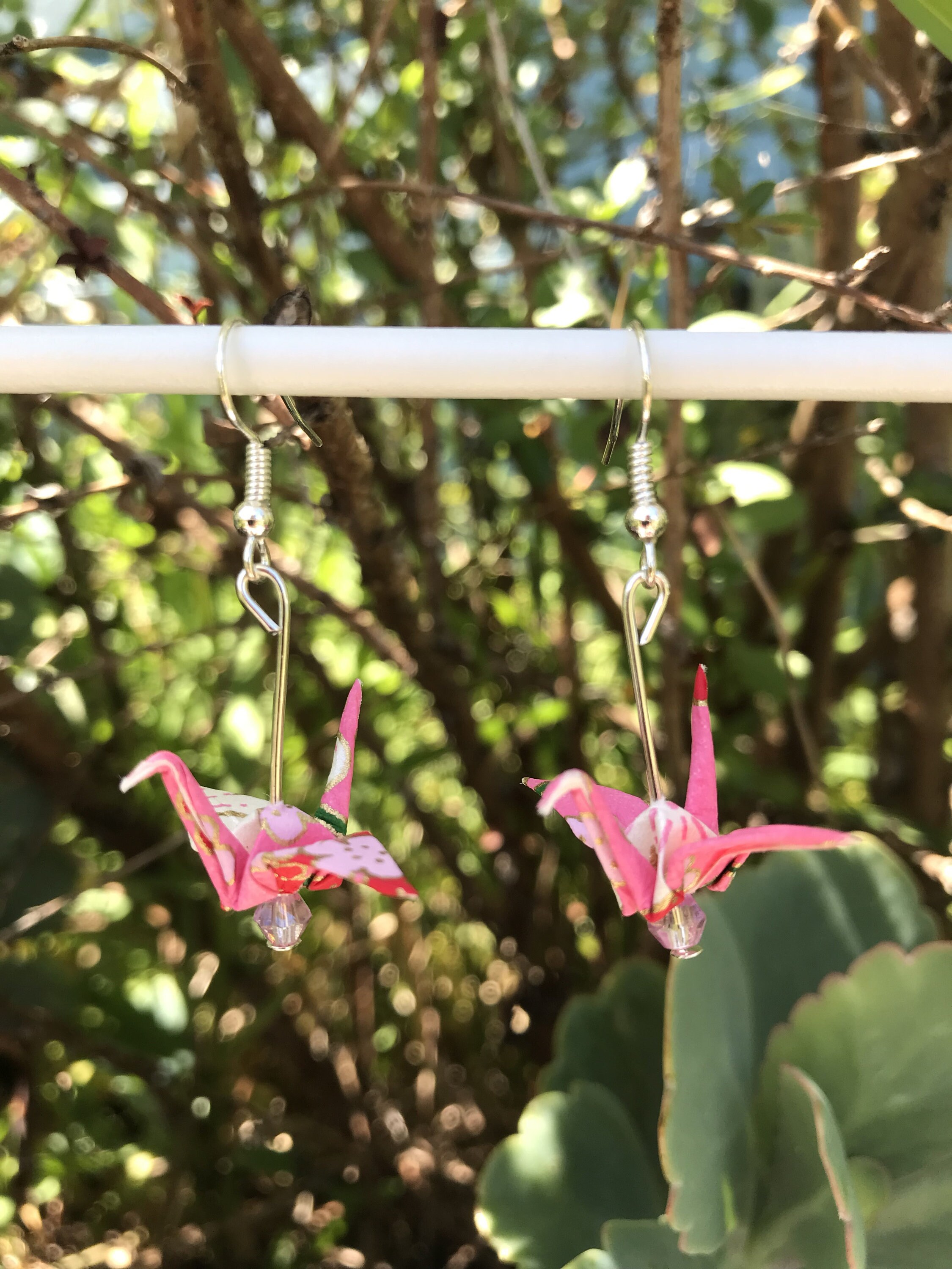 Origami Paper Crane Earrings Etsy Australia