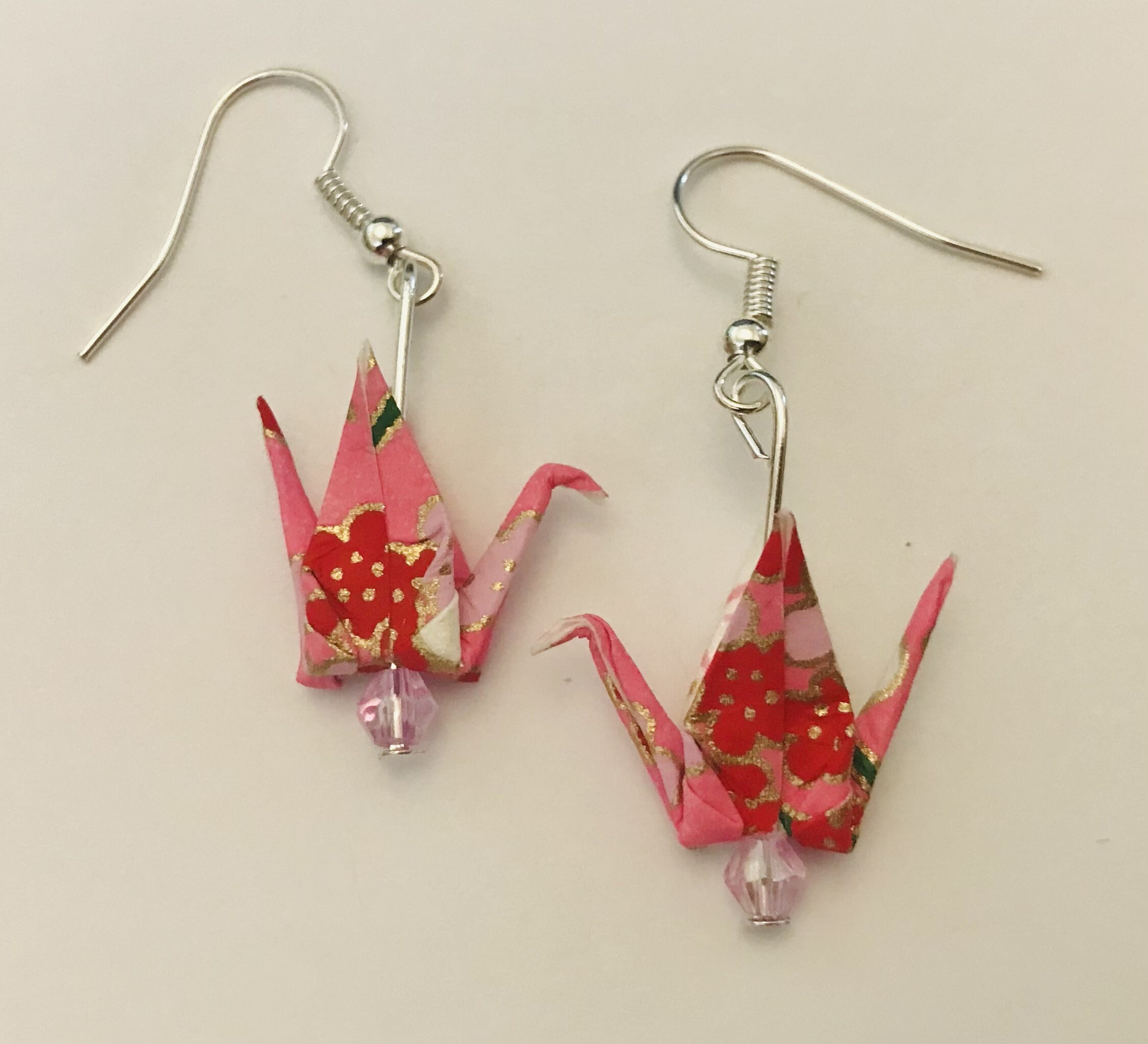 Origami Paper Crane Earrings Etsy Australia