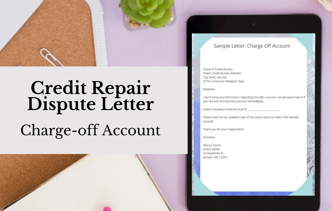 Template Letter Charge off Account Credit Repair Instant Download Template Letter Charge off Account Credit Repair Instant Download