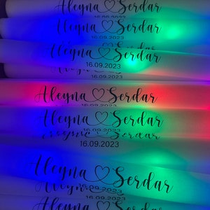 5/10/15/30/50Pcs Colorful LED Glow Sticks Light-Up LED Glow Foam Stick  Cheer Tube Dark Light Birthday Wedding Party Supplies