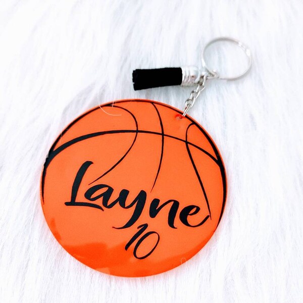 Basketball Keychain Etsy