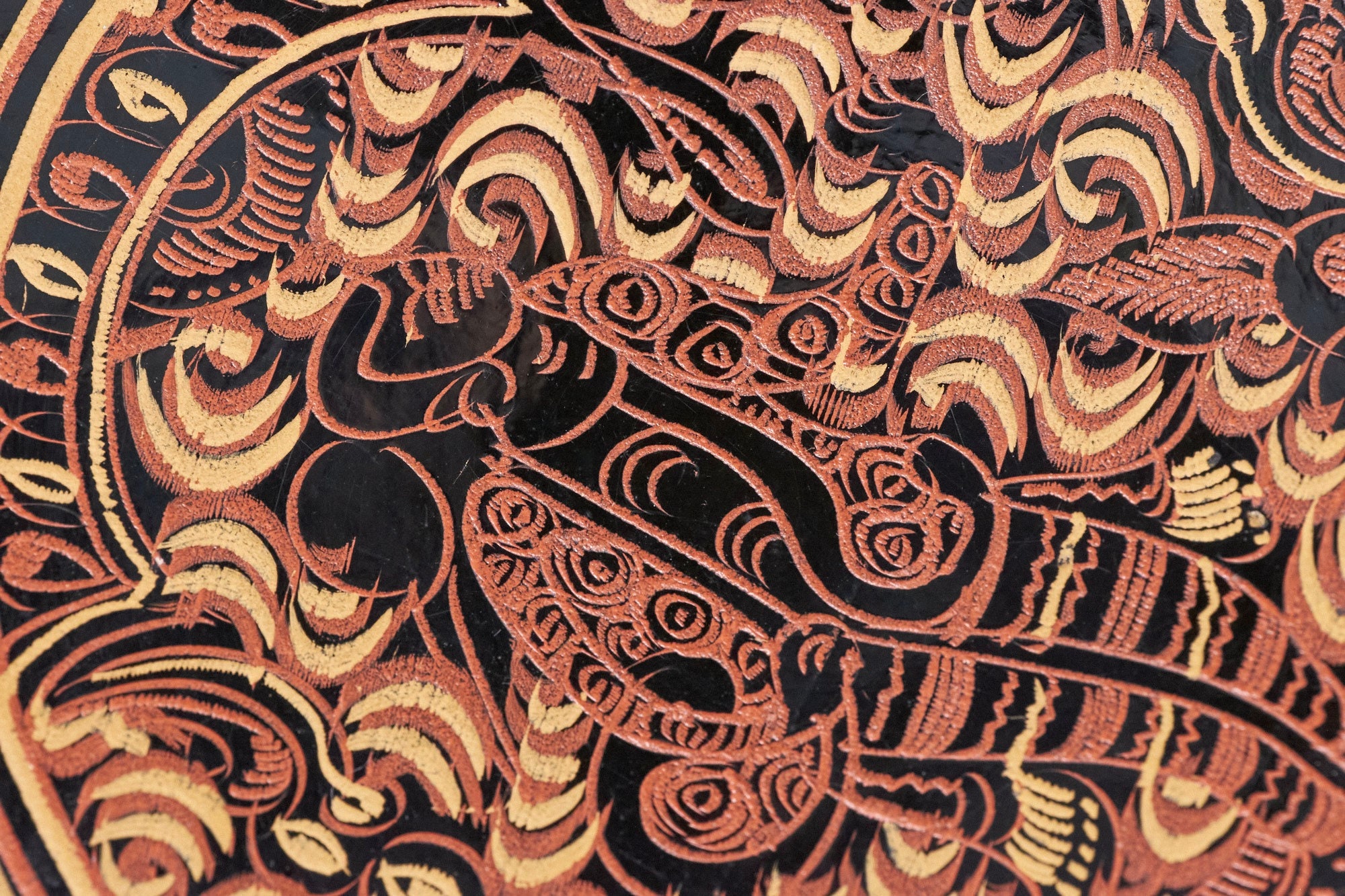 Vintage Lacquer Box a Betel Kun-it Box Lacquerware Burma Vintage Lacquer Box a Betel Kun-it Box Lacquerware Burma