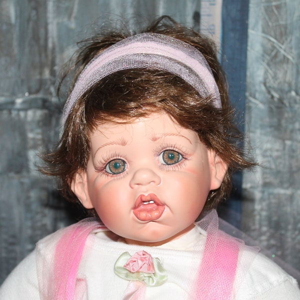 Fayzah Spanos Vintage Porcelain Cherub Doll Precious Heirlooms