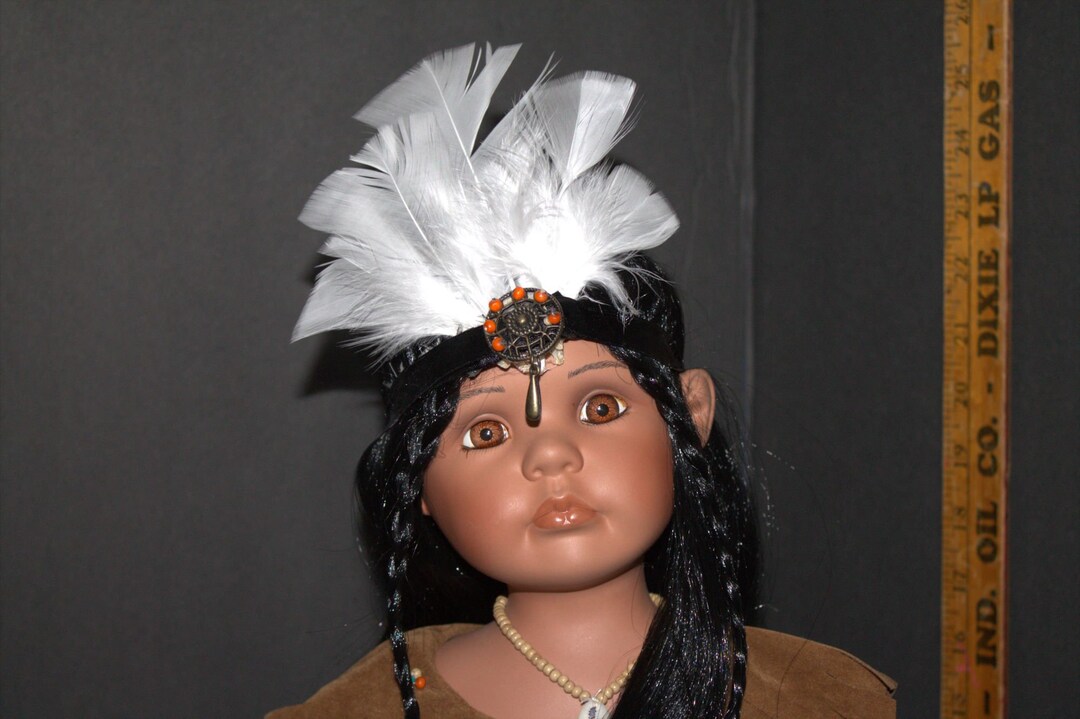 Vintage Duck House Porcelain Indian Girl Doll Etsy