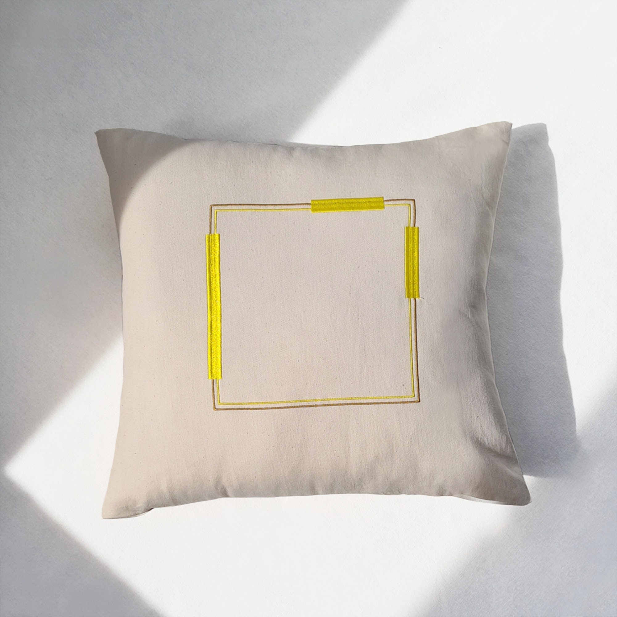 Coussin Raco Brodé Sienne
