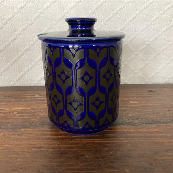 Hornsea Heirloom - Midnight Blue - Sugar Bowl with lid - Grade B