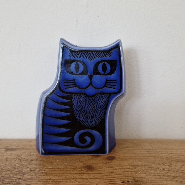 Hornsea Pottery - Cat Pepper Cruet - Midnight Blue