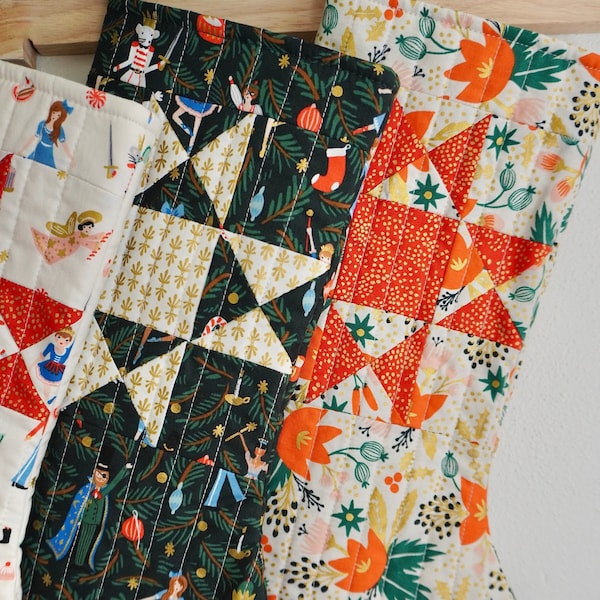 Nutcracker Handmade Quilted Stocking