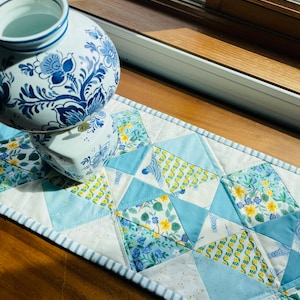 Scandinavian Quilted Table Runner image 1