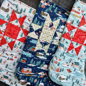 Holiday Village Stocking - 3 Variations