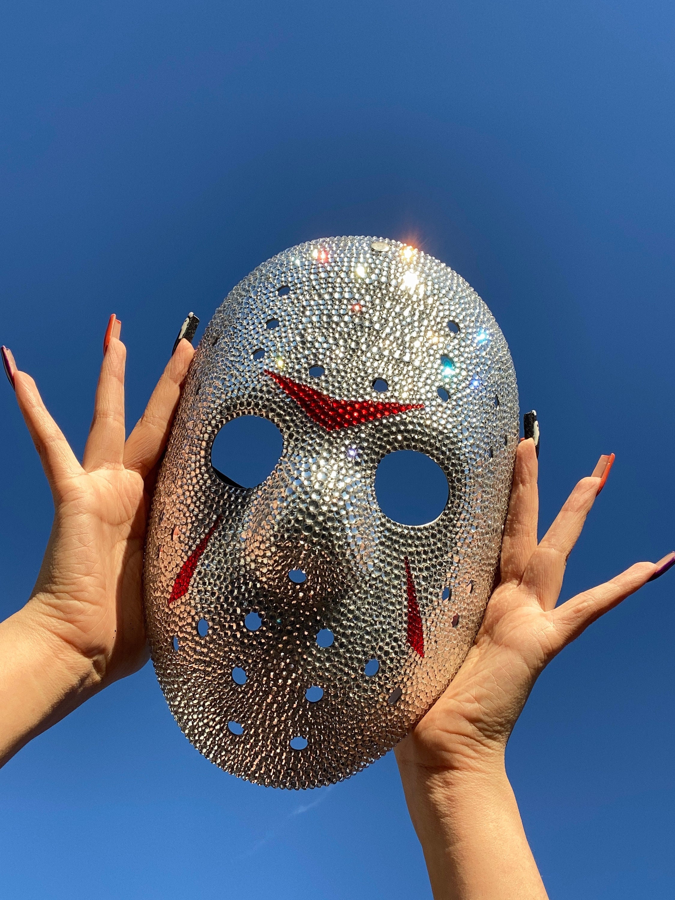 Rhinestone Jason Friday the 13th Mask Etsy
