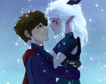 Rayllum | Callum and Rayla | Fine Art Print | The Dragon Prince