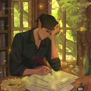 The Folk of the Air | Cardan - Letters | Fine Art Print | The Cruel Prince, The Wicked King, Queen of Nothing, Jurdan, Jude, Greenbriar