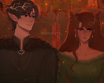 Jurdan Coronation Night Art Print | The Cruel Prince 8x8