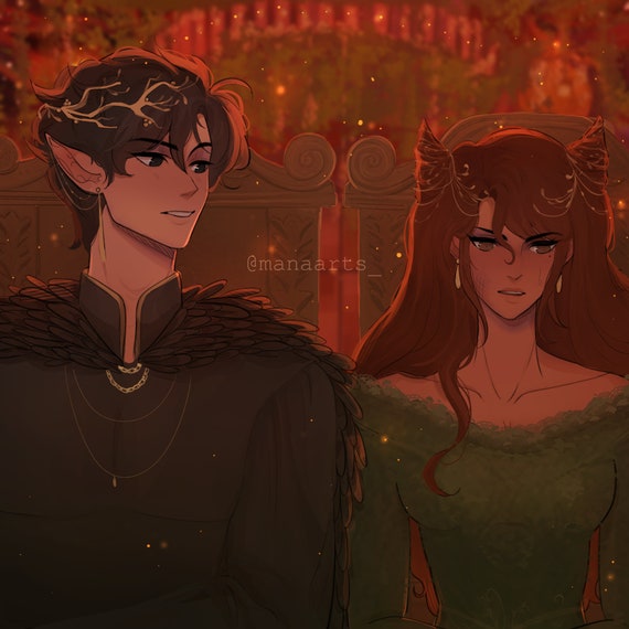 Jurdan Coronation Night Art Print | the Cruel Prince 8x8 - Etsy
