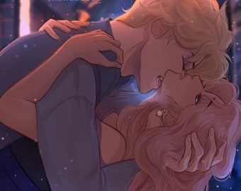 Evajacks Vampire Bite Art Print | Once Upon a Broken Heart (8x8)