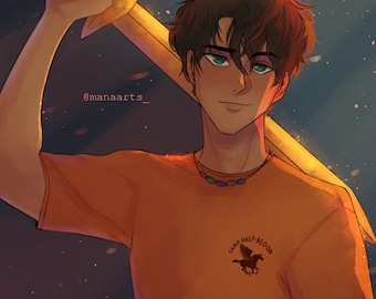 Percy Jackson Art Print | Heroes of Olympus, Matte Paper