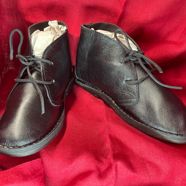 Youth/boys genuine leather boots, mountain man, civil war, brogans,