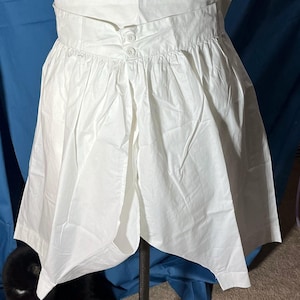 Womens Plain Open Drawer Cotton size 46 waist Victorian Civil War.