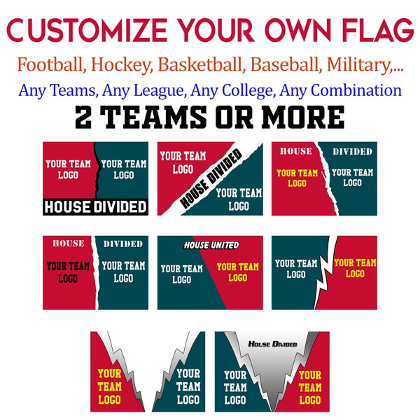 House Divided College Garden Flag Etsy