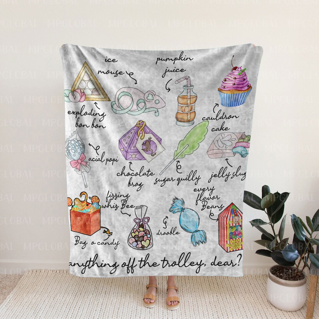 Anything off the Trolley Dear Blanket, Magic Wizard School Blanket ...