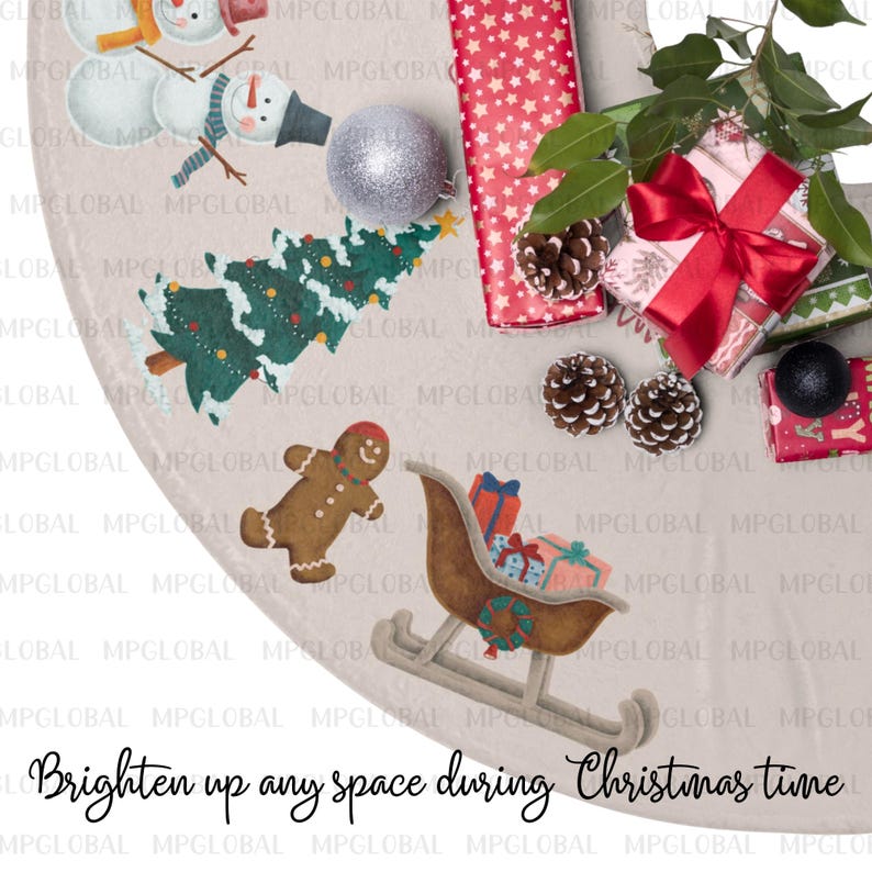 Nutcracker Custom Cute Christmas Tree Skirt, Ballet Nutcracker Tree