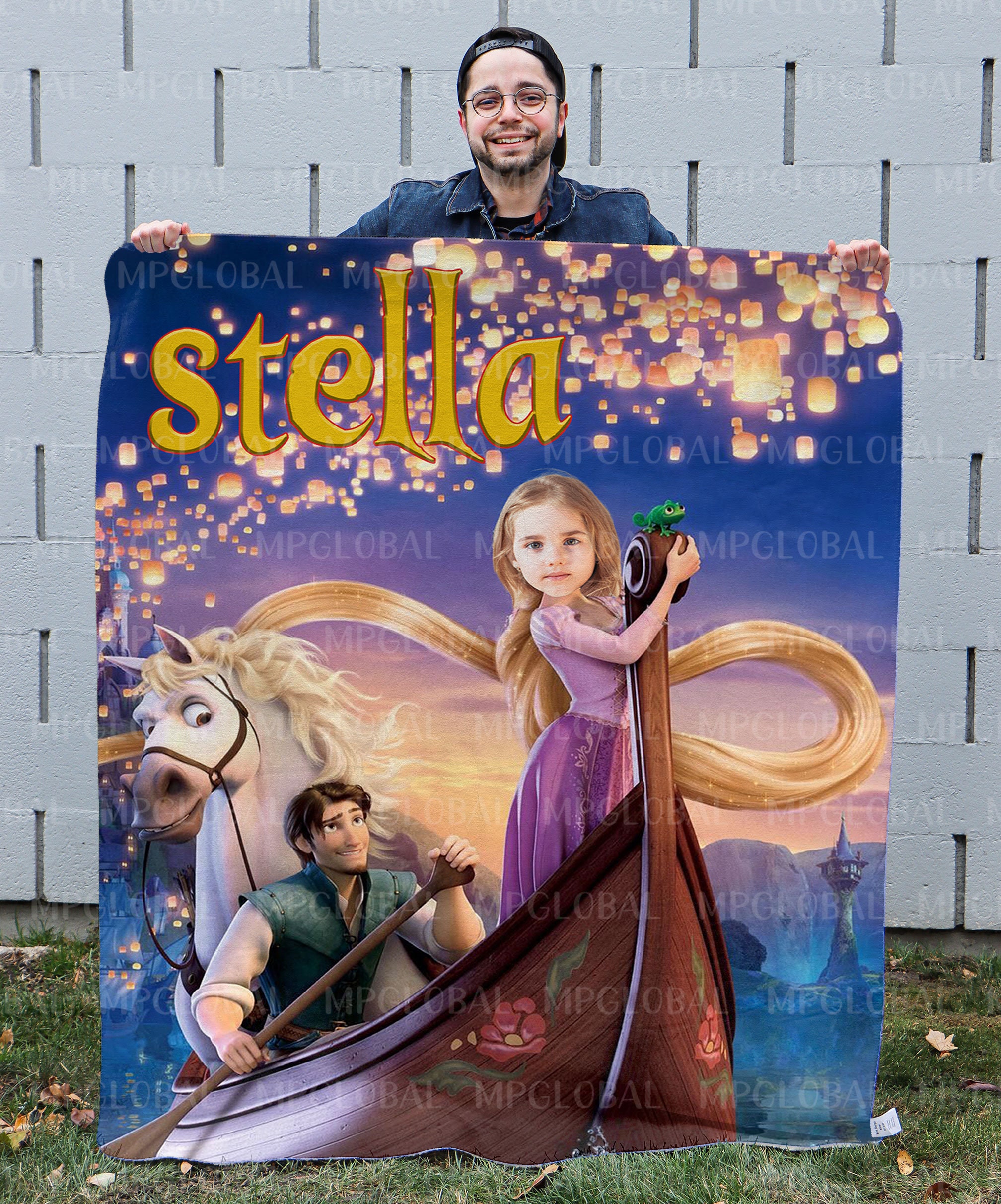 Custom Tangled Rapunzel Kids Picture Blanket Custom Portrait Blanket Disney Princess tangled Blanket christmas Gift disney Baby Adult Gift Etsy