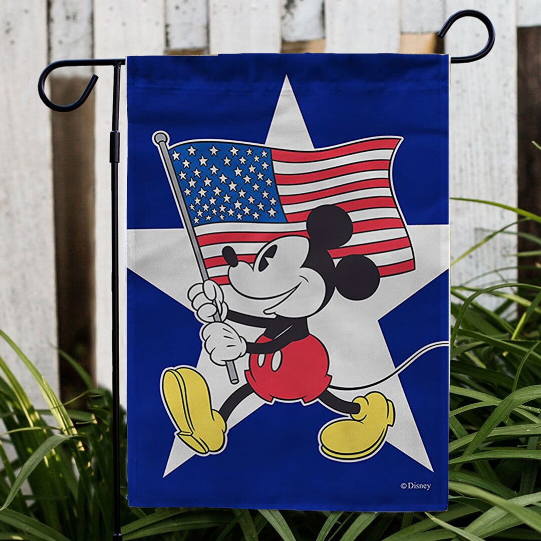 Mickey Mouse America Flag, Stars and Stripes Flag, Disney Patriotic ...