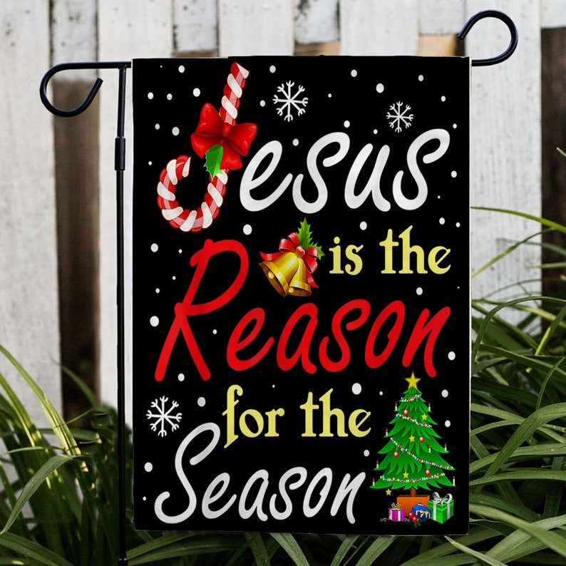 Jesus is the Reason for the Season Flag Jesus Flag Christian - Etsy