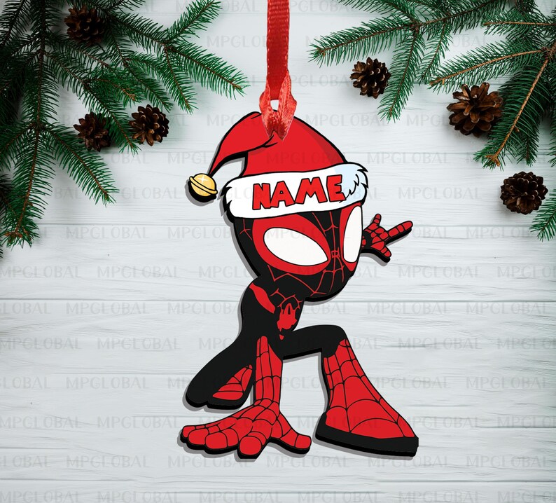 Spin Spidey Ghost Spider Ornament, Spidey Amazing Friends Ornament