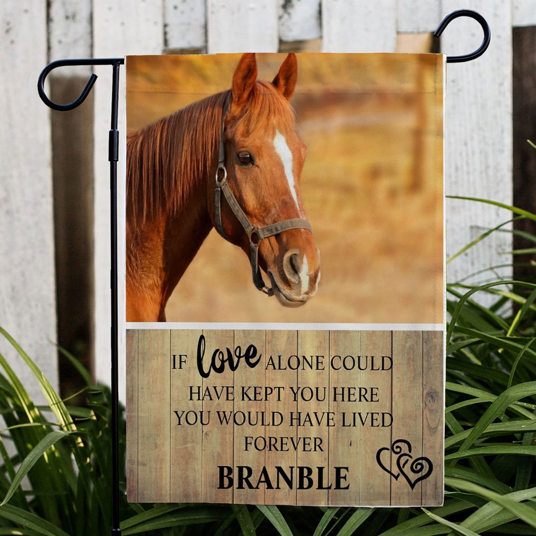 Custom Pet Photo Memorial Flag, Grave Marker Pet Flag, in Loving Memory