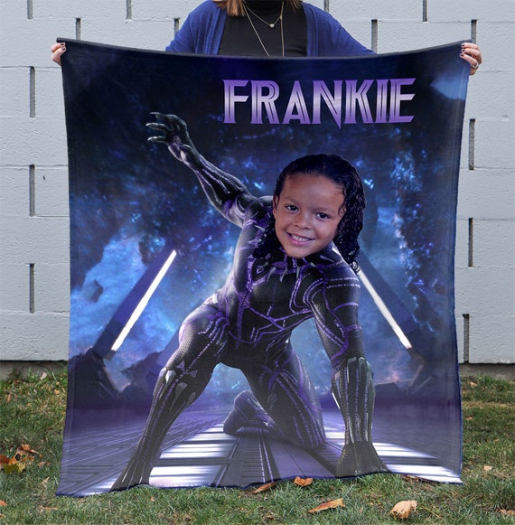 Black Panther Custom Picture Blanket Wakanda Forever Superhero Marvel Gift Marvel Gift for Baby Adult Spiderman Blanket Loki Thor hulk Etsy