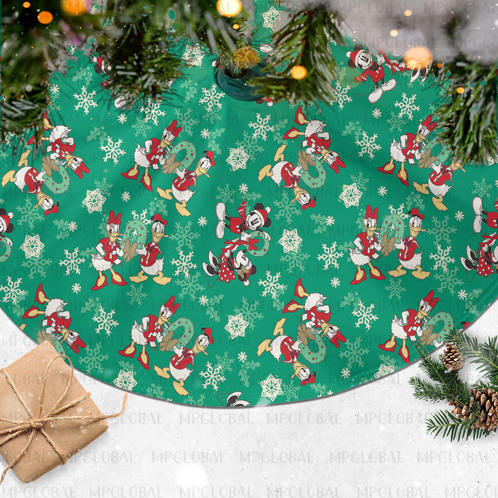 Disney Christmas Tree Skirt Magical Christmas Tree Skirt Mickey Friends Tree Covers mickey Minnie Tree Skirt couple WDW Living Room mye413 Etsy