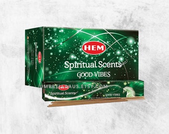 Good Vibes Incense Sticks. Spiritual Scents. Hem. 15g. [12 Pack]