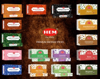 Hem Premium Masala Incense Sticks, Assorted Variety.