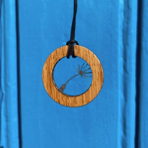 Aangepaste ketting, handgemaakt, hanger hout