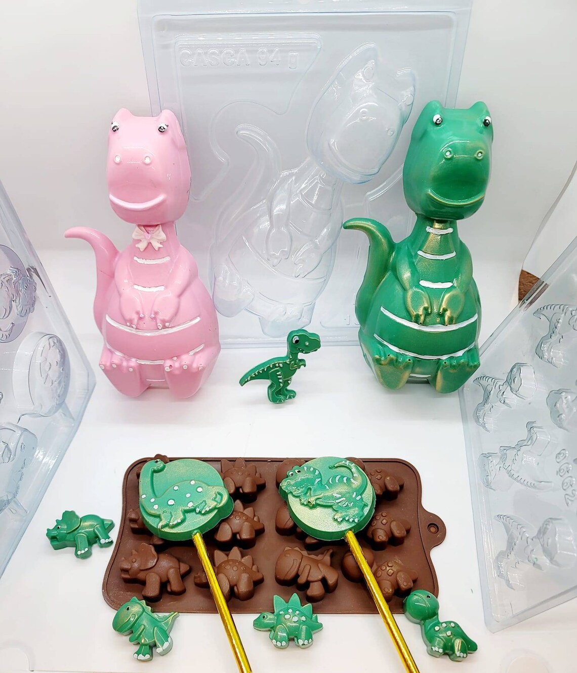 DIY Dinosaur Molds Combo Four Dinosaurs Molds Dinosaur Etsy