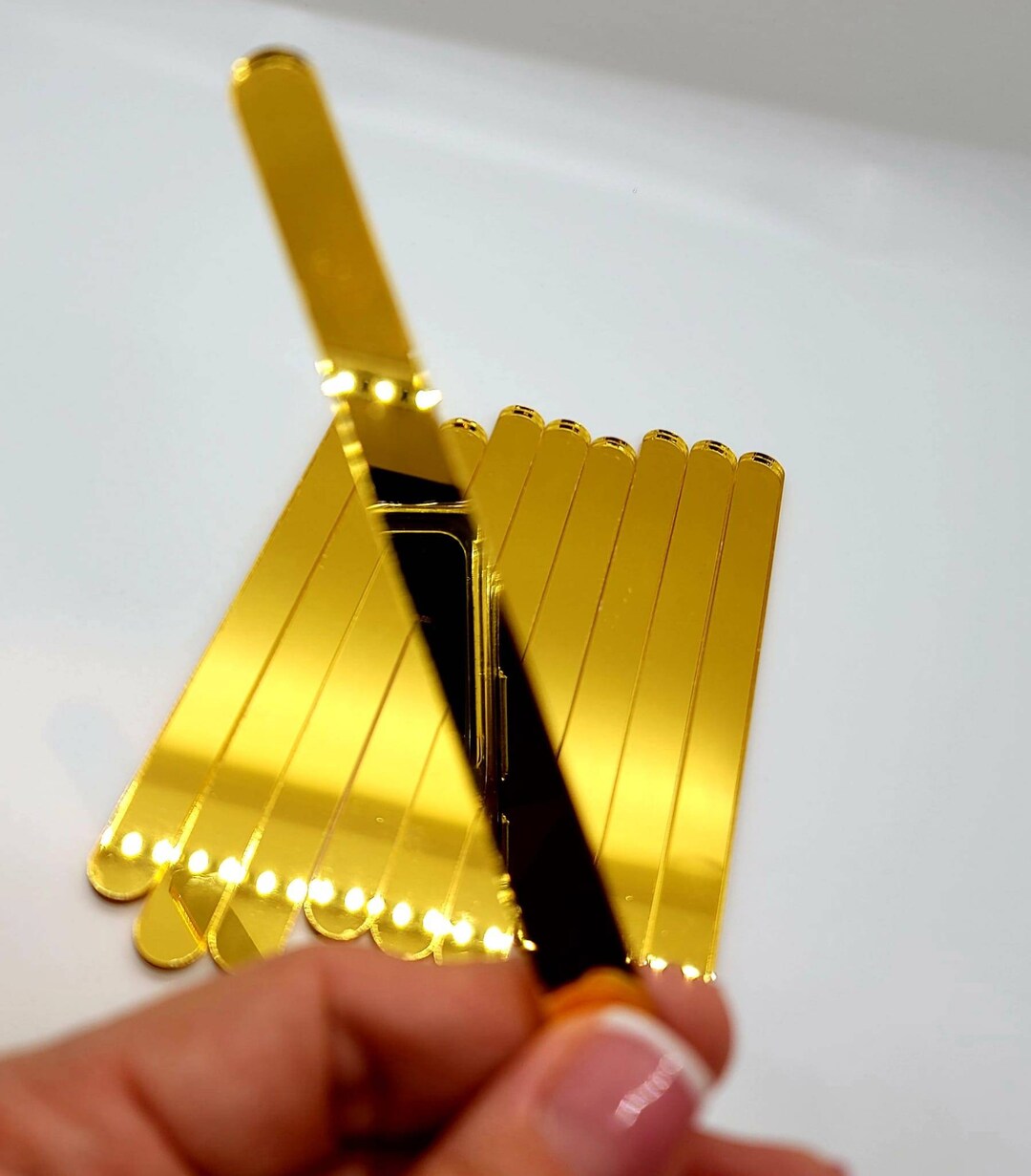 Acrylic Cakesicles and Popsicles Sticks Gold Pack 10 Etsy