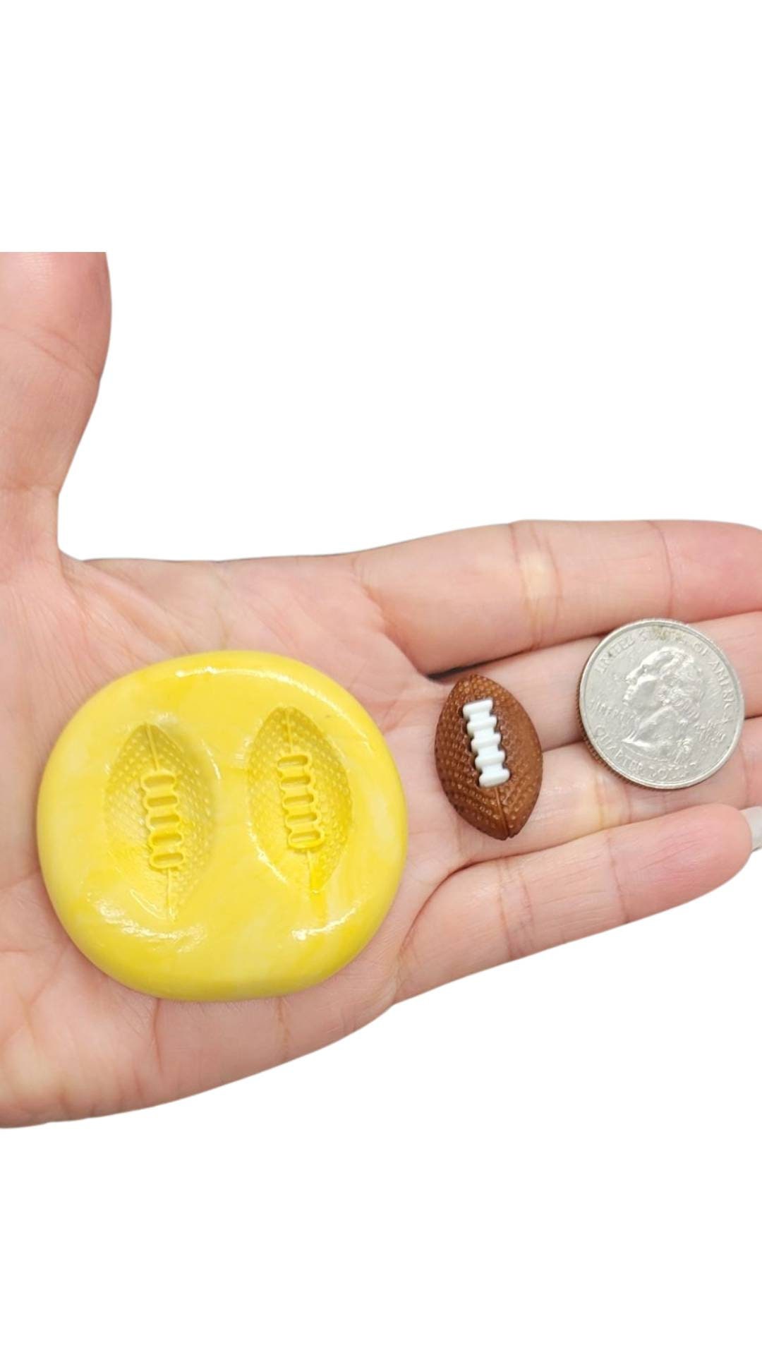 Football Handmade Clay Mold Football Chocolate Mold Etsy