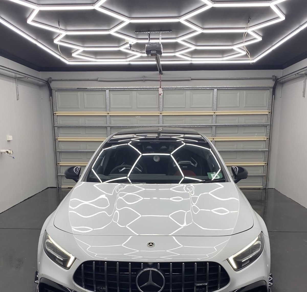 Hexagon light garage deals