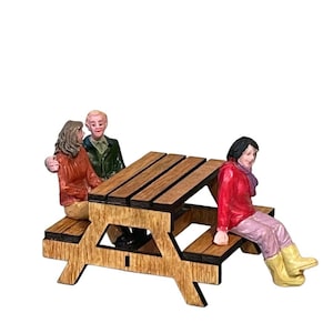 Christmas Village Picnic Table