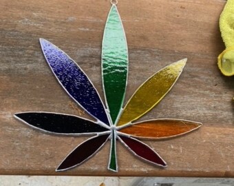 rainbow maker rainbow suncatcher sticker suncatcher for window weed hemp window decal marijuana leaf suncatcher