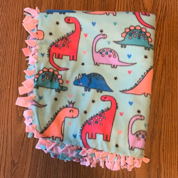 Details about Dinosaurs Handmade Fleece Tie-Blanket Child Size Details about Dinosaurs Handmade Fleece Tie-Blanket Child Size