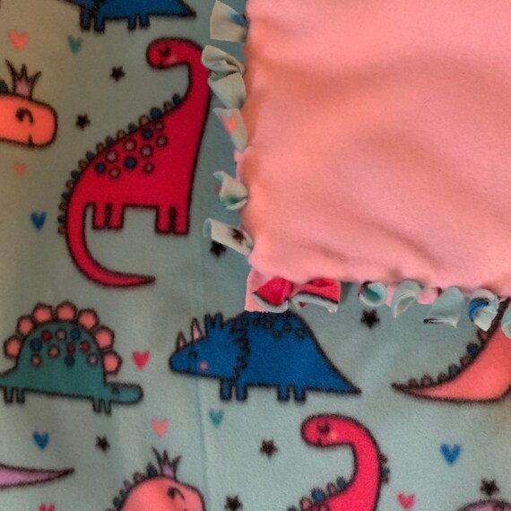 Details about Dinosaurs Handmade Fleece Tie-Blanket Child Size Details about Dinosaurs Handmade Fleece Tie-Blanket Child Size