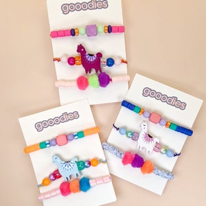 Festive Alpaca - Cute Colorful Bracelets for Kids
