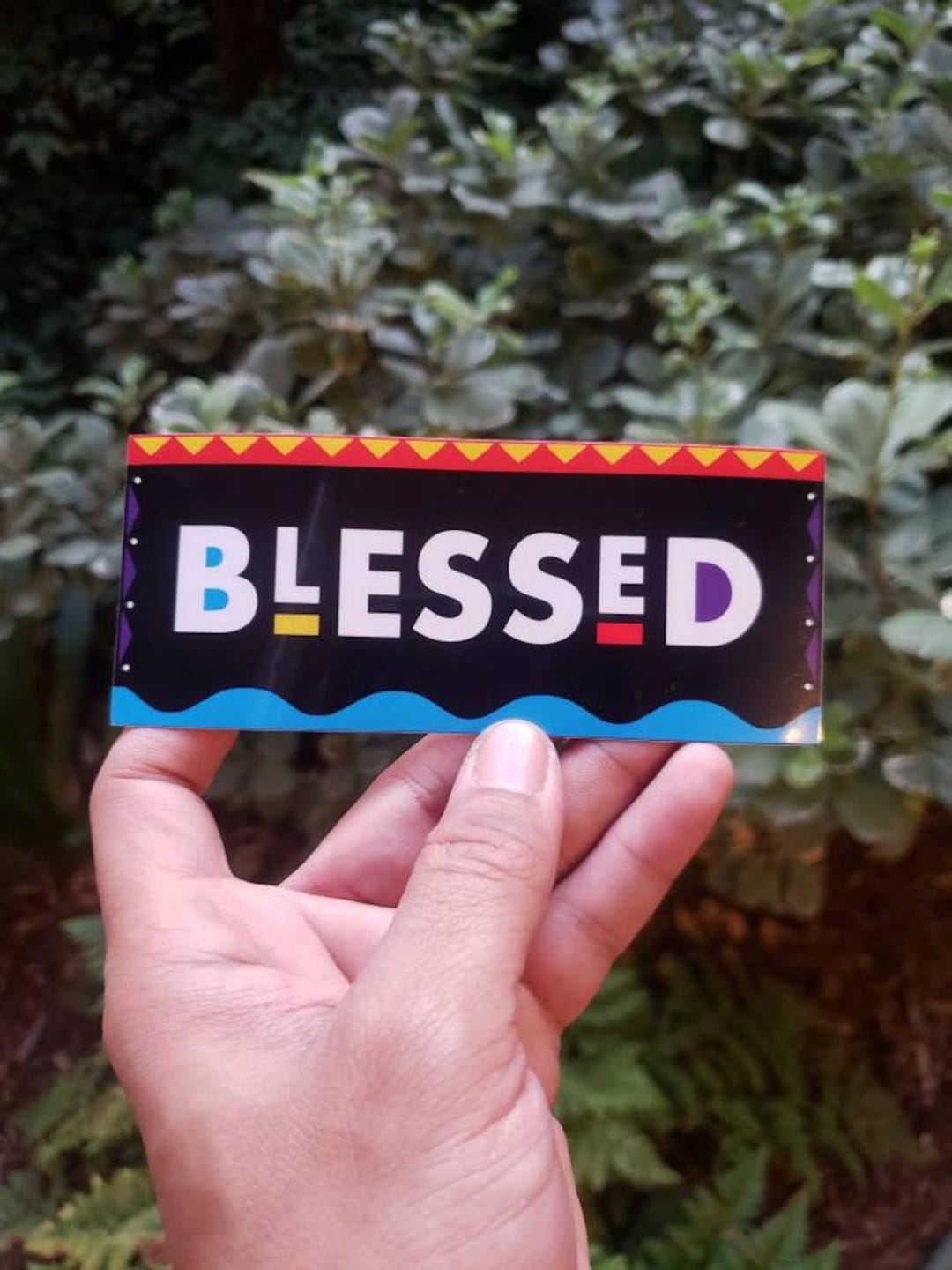 Sticker Blessed - Etsy