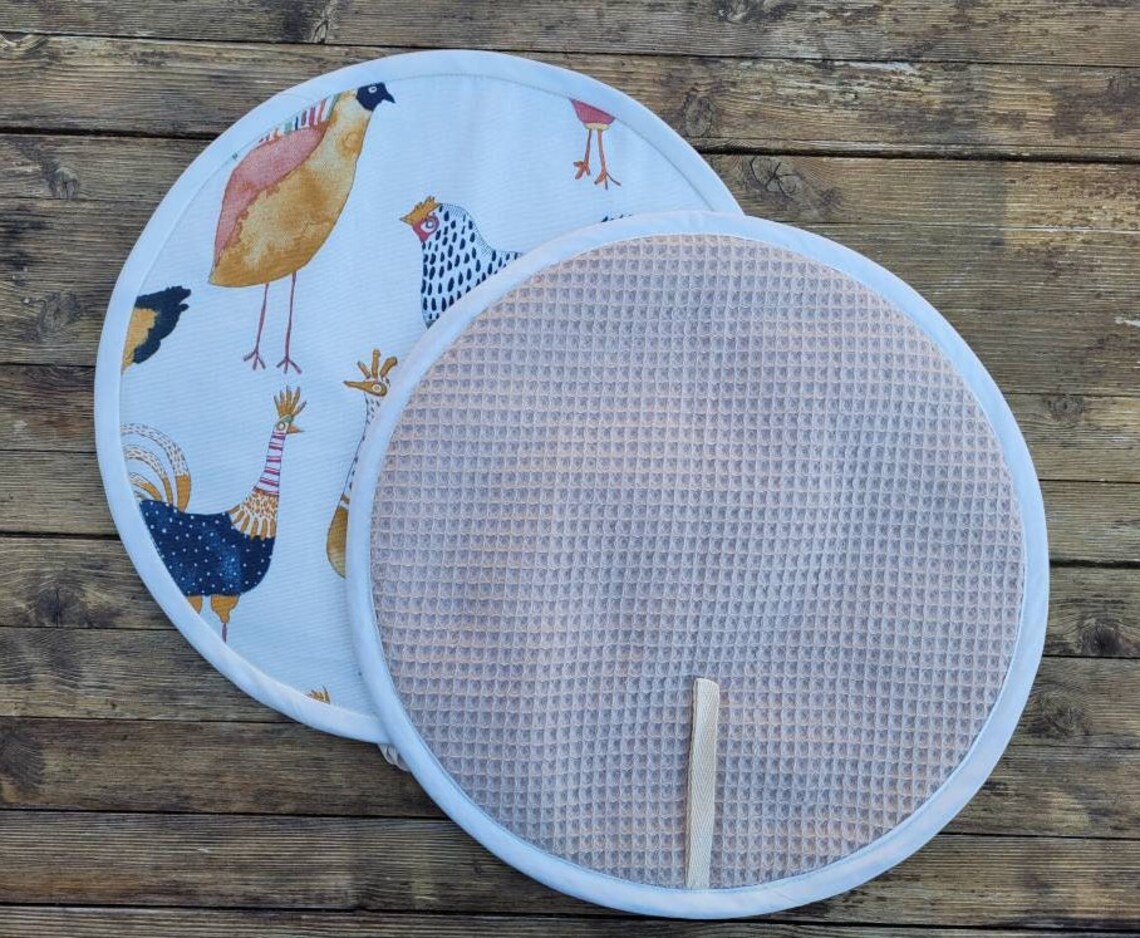 PAIR of Aga Hob / Hob Lid Covers Harriet Hens vintage Etsy UK