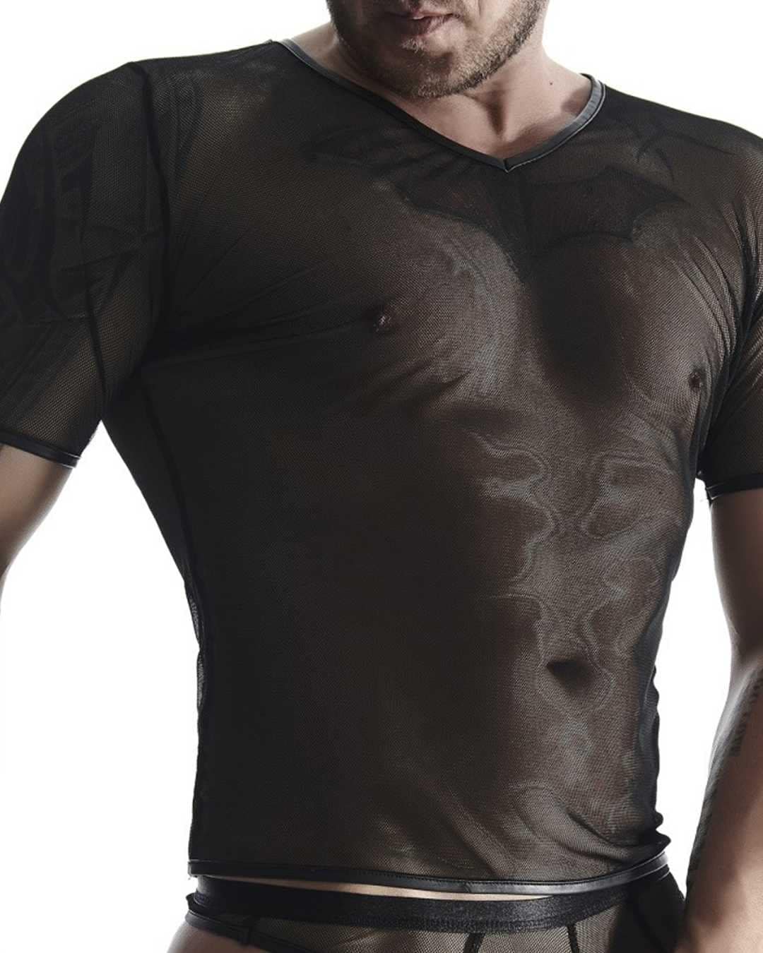 Black Mesh T shirt Etsy